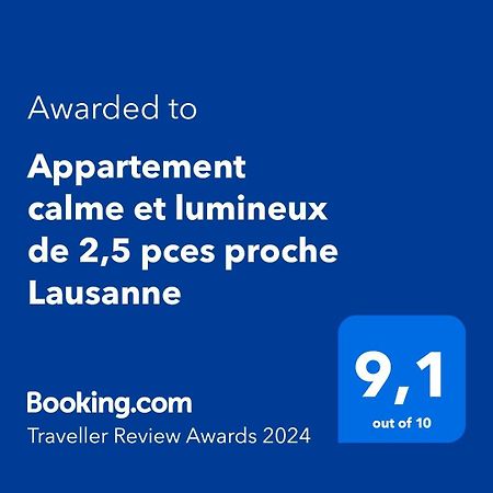 Appartement Calme Et Lumineux De 2,5 Pces Proche Lausanne Ecublens  Exteriér fotografie